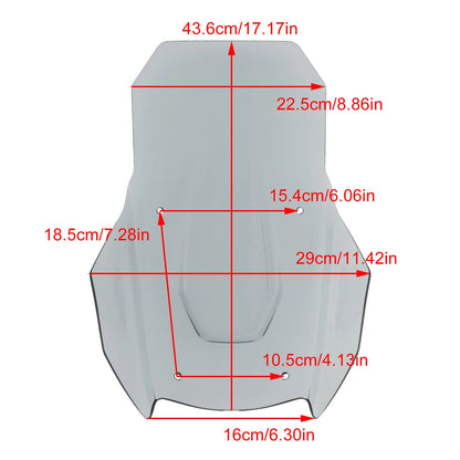 Windshield for Honda Adv350 (2022-2024) Gray