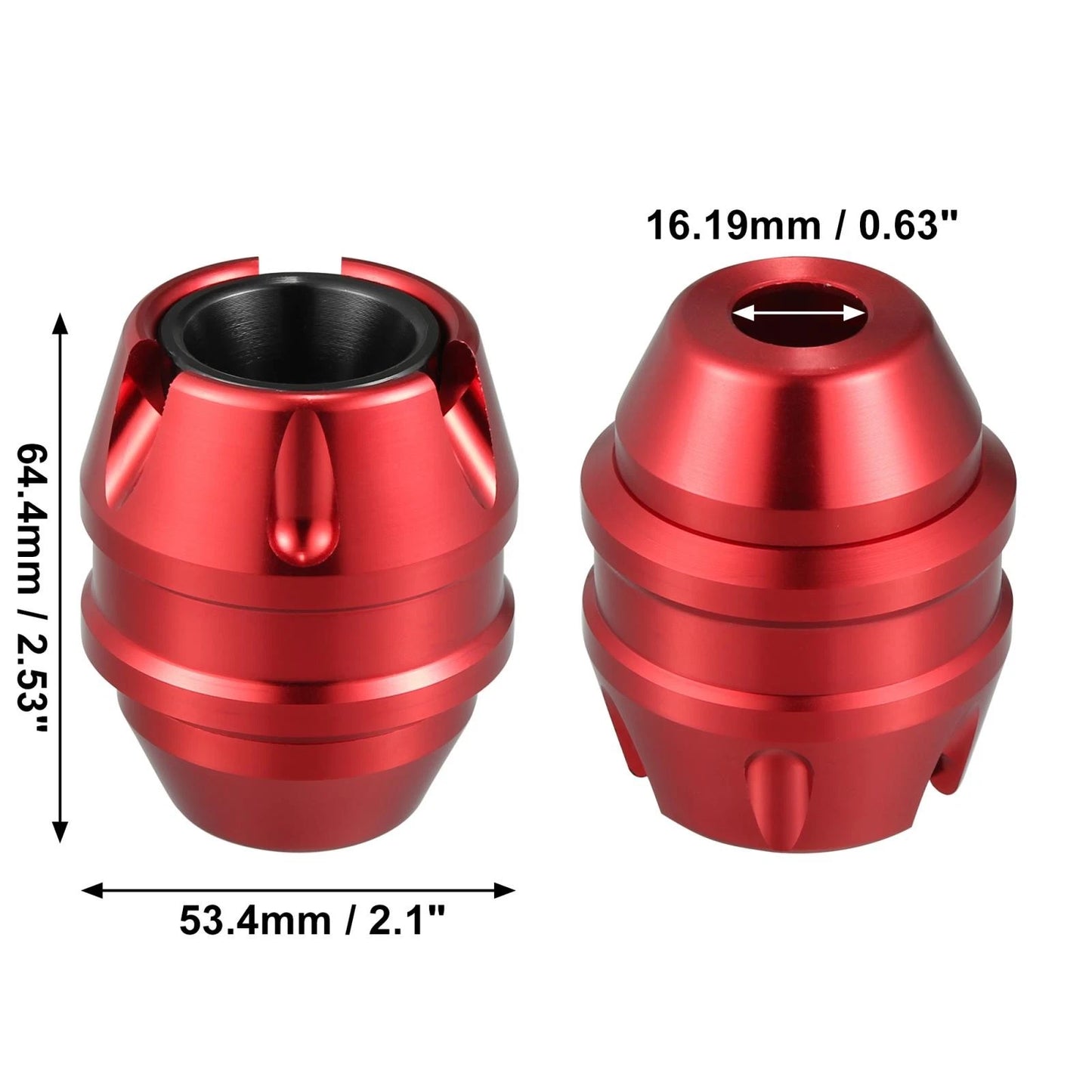 Fork Frame Slider for Motorcycle Anti-Drop Wheel Crash Protection Red