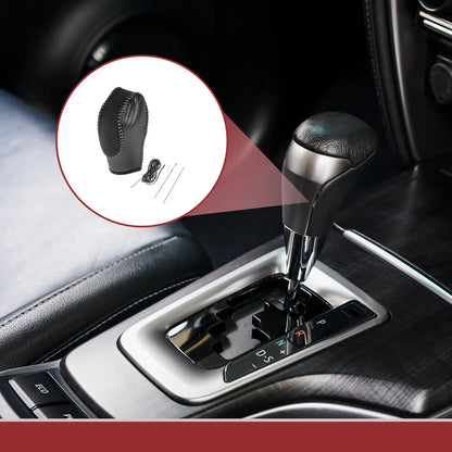 Gear Shift Knob Cover for Ford Fusion (2013-2016) Black Gray