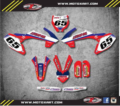 Custom Graphics Full Kit ACTIVE Style Stickers for KTM 65 (2016-2023)