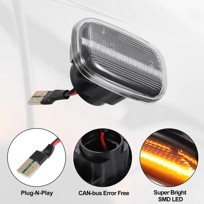 Side Marker Turn Signal Lights for Toyota Corolla (1992-2007)