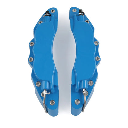 2 x Blue Universal Large Metal Car Disc Brake Caliper Covers for Make & Model
