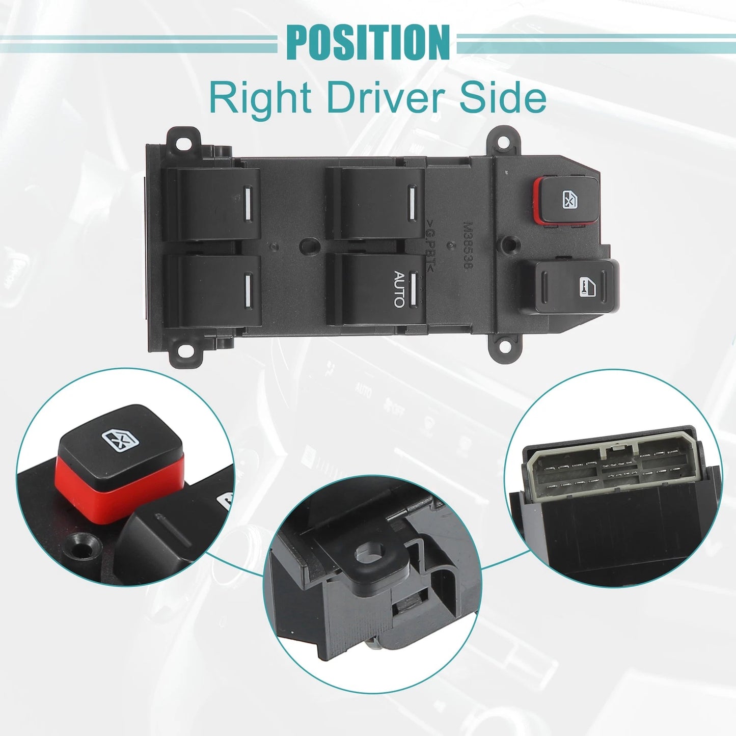 Right Driver Side Power Window Switch for Honda CR-V (2007-2010)