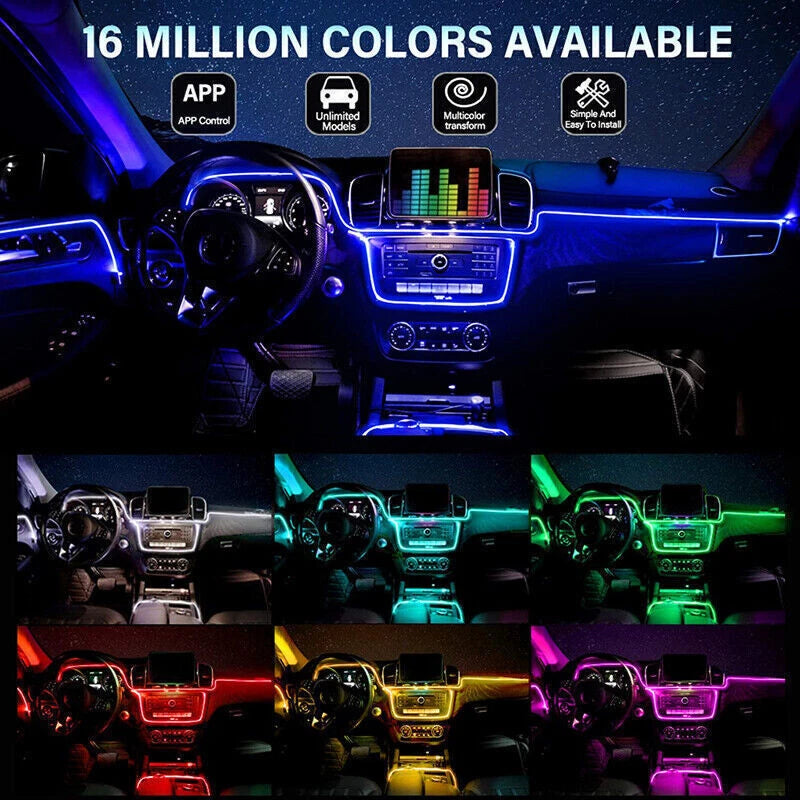 RGB LED Fiber Optic Interior Lamp Strips