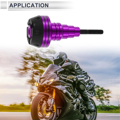 20mm Aluminum Alloy Plastic Motorcycle Slider Frame Purple
