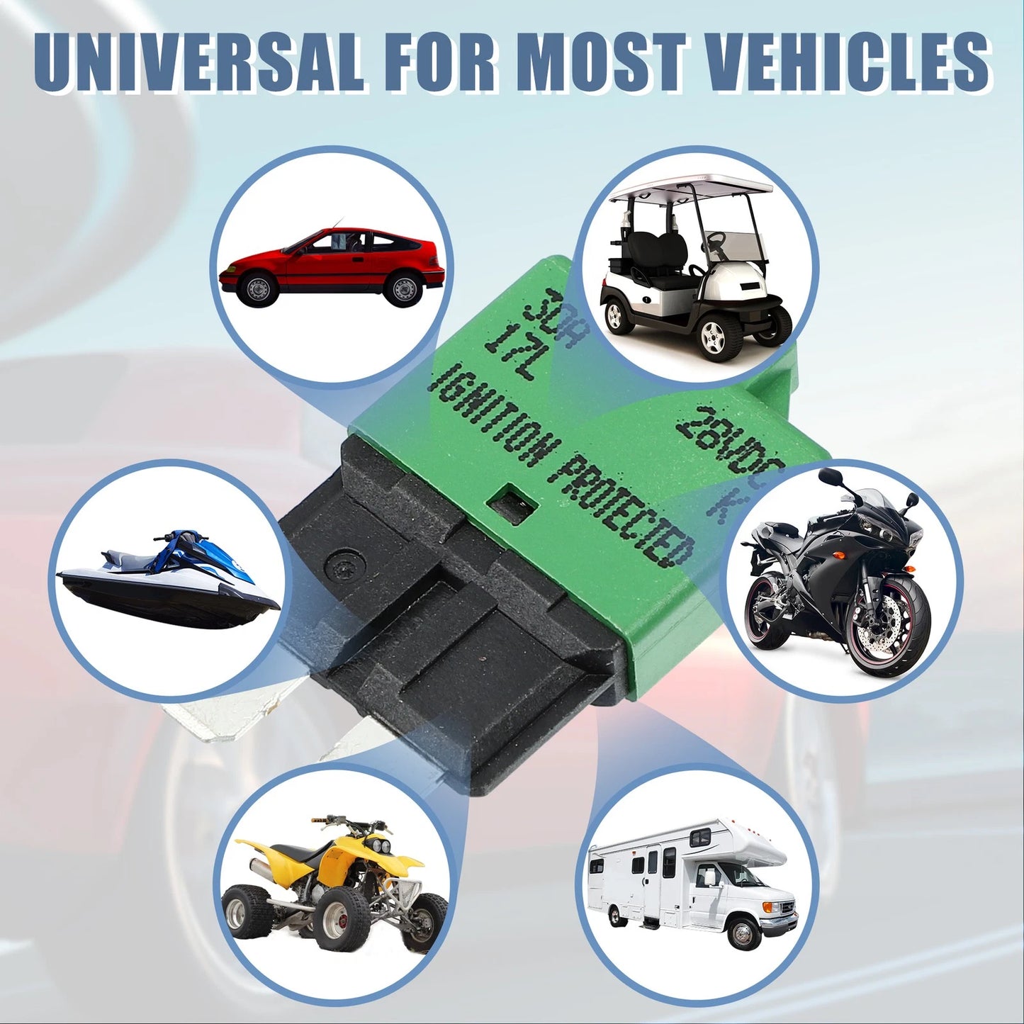3 x 30A Circuit Breaker Blade Style Fuse for Car Marine 28V Green