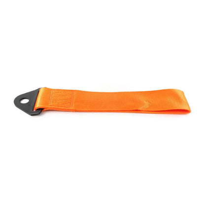 Racing Car Towing Strap for Universal Front/Rear Bumper - Orange