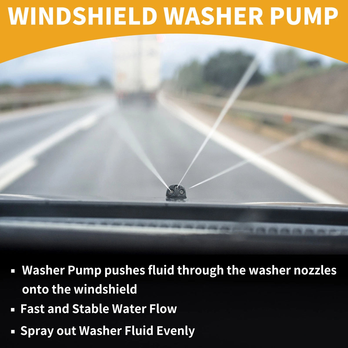 Windshield Washer Pump w/ Grommet for Jeep Grand Cherokee (1993-2023)