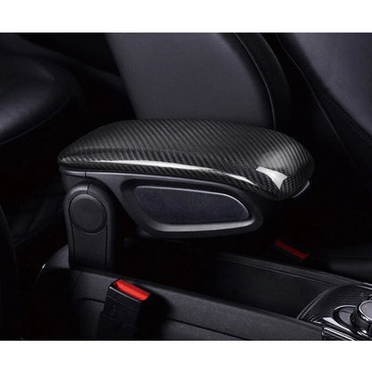 Real Carbon Fiber Armrest Storage Box Cover Trim for Mini Countryman F60 2017-22