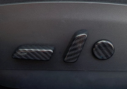 ABS Carbon Fiber Seat Adjustment Switch Cover Trim for Tesla Model 3 (2018-2023)