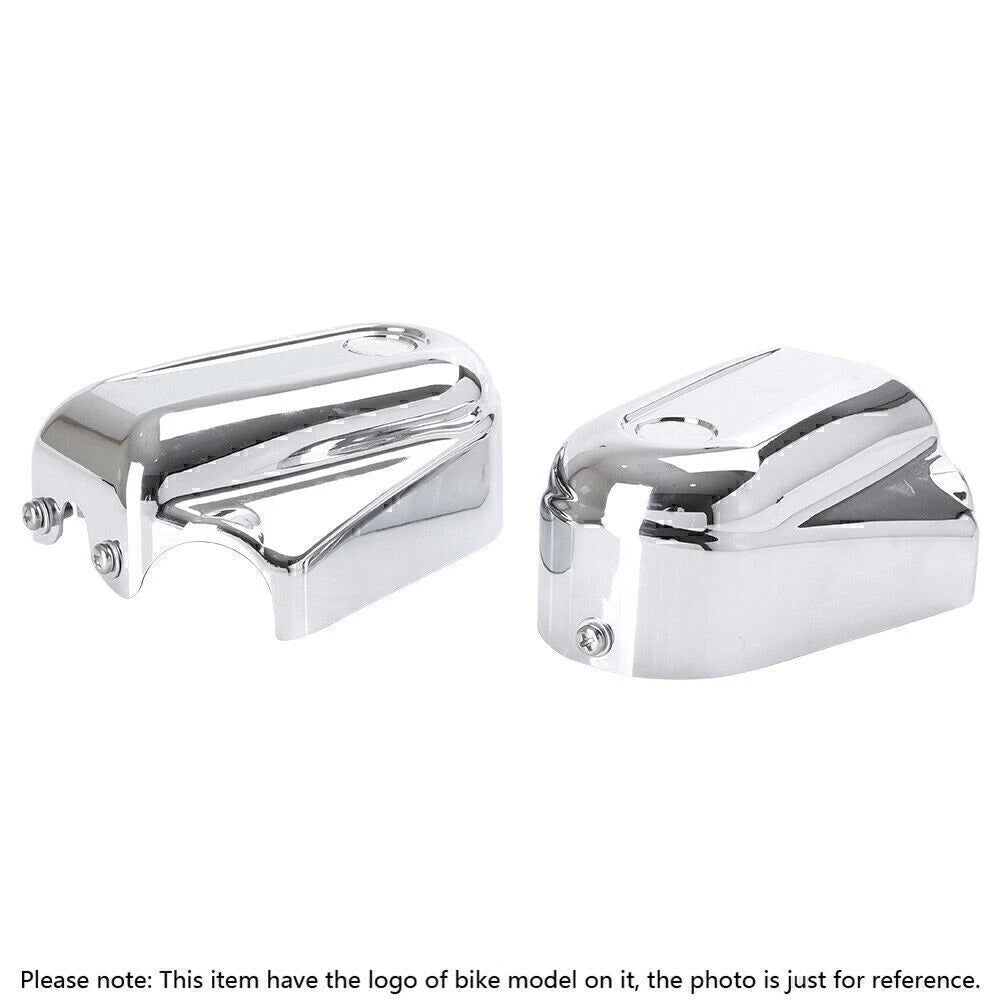 Rear Axle Cover Caps for Harley Softail (2008-2017) Black/Chrome