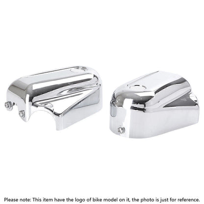 Rear Axle Cover Caps for Harley Softail (2008-2017) Black/Chrome