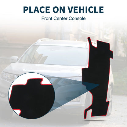 Dashboard Cover Mat for Nissan NOTE e-POWER E13 (2020-2024) Black Red 1 Set