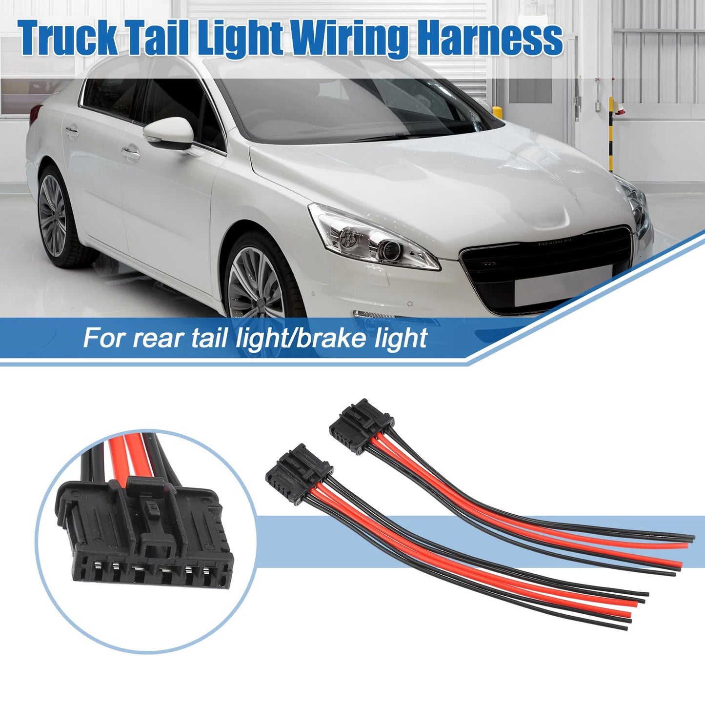 Taillight Wire Harness for Peugeot 206 207 (2000-2015)