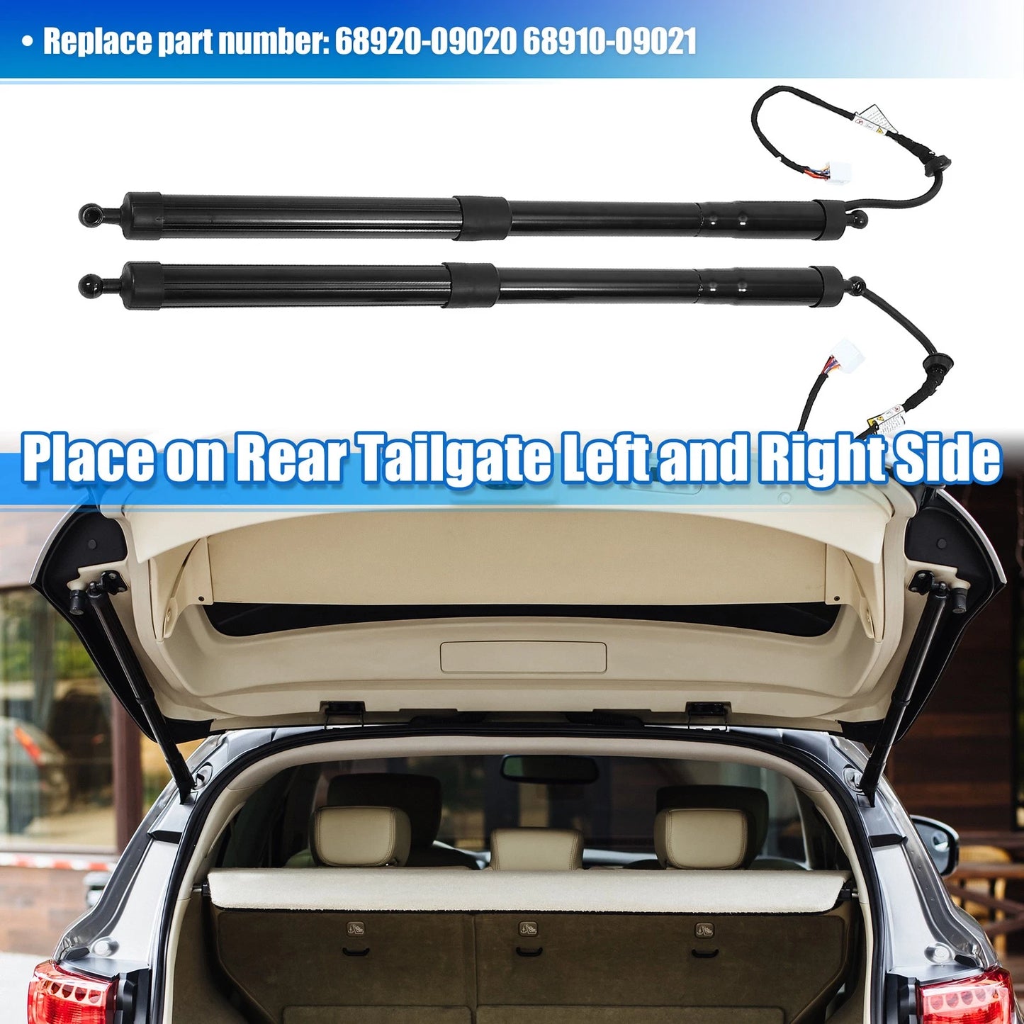 2 x Tailgate Power Hatch Lift for Toyota Highlander