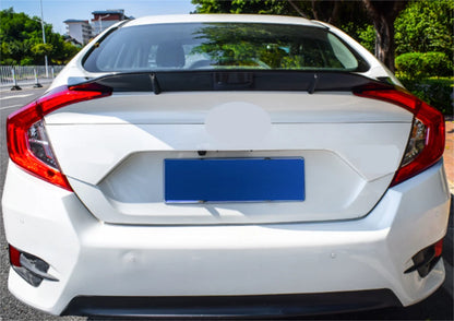 Rear Carbon Fiber Spoiler Wing R Style Ducktail for Honda Civic Sedan (2016-2021)