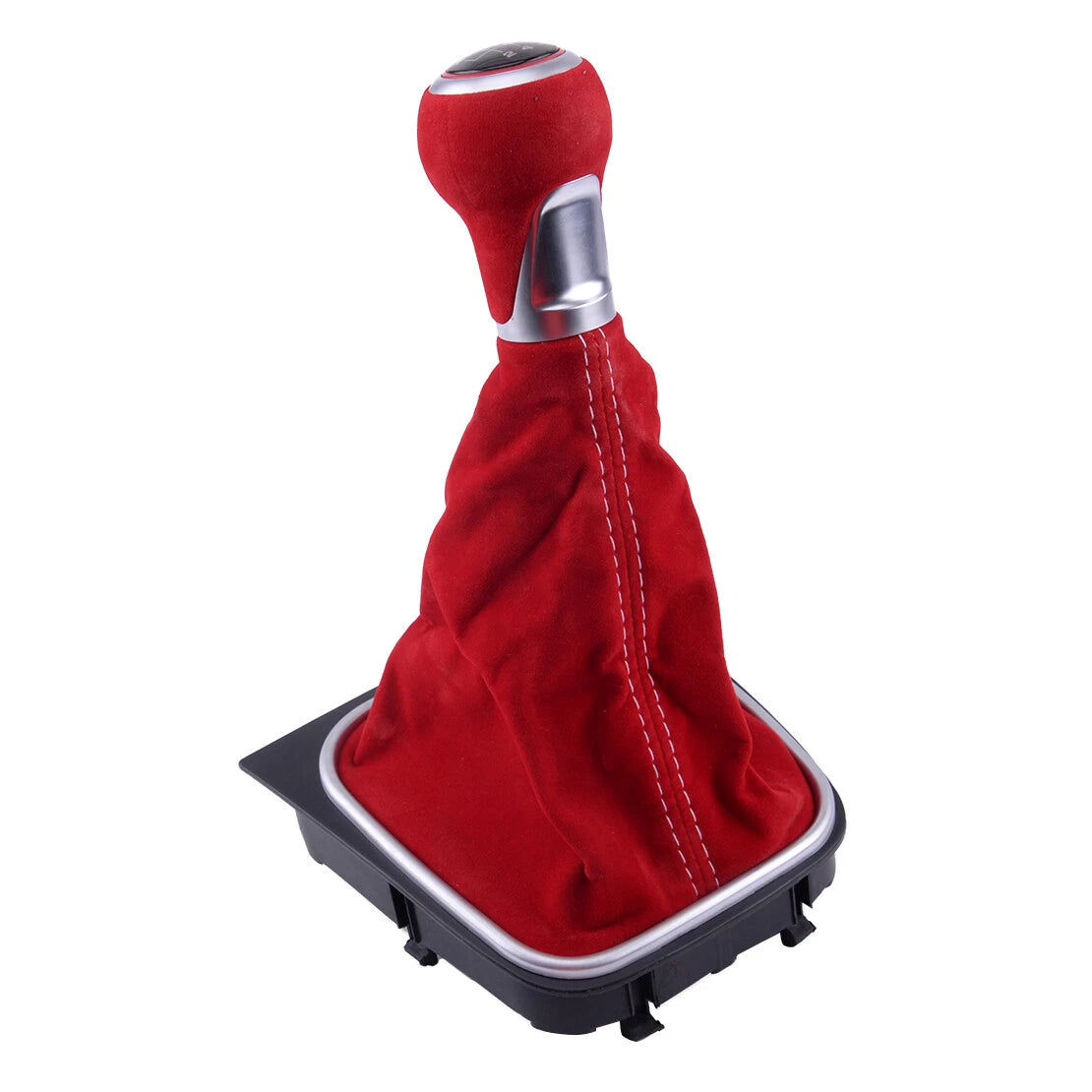 Suede Leather 5 Speed Gear Shift Knob for VW Golf MK5 MK6 R32 GTI (2004-2009)