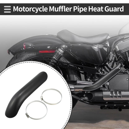 Exhaust Muffler Pipe Heat Shield Curved 267x56mm for Universal Motorcycle