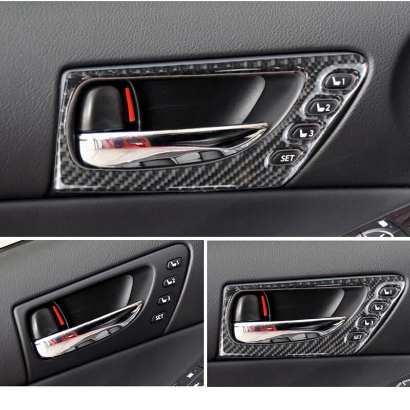 Carbon Fiber Front Door Switch Cover Trim Fit For Lexus IS250 IS300 2012-2019