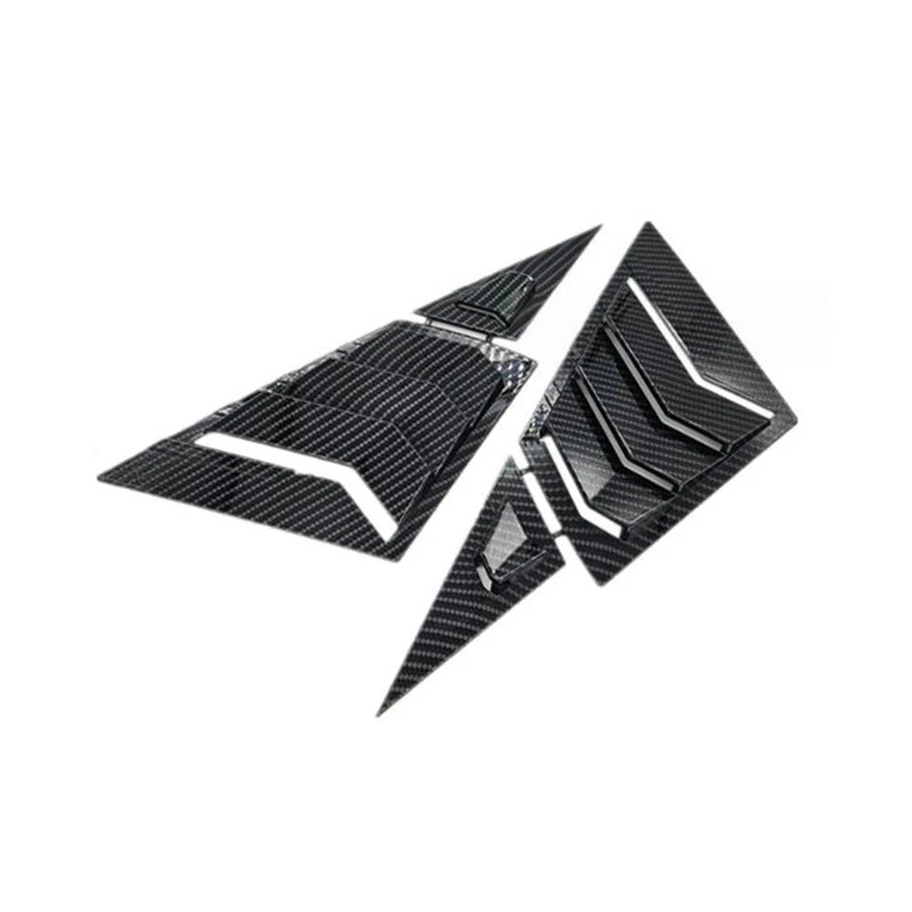 Carbon Fiber Black Front Window Scoop Louver Cover for Honda Civic (2012-2015)