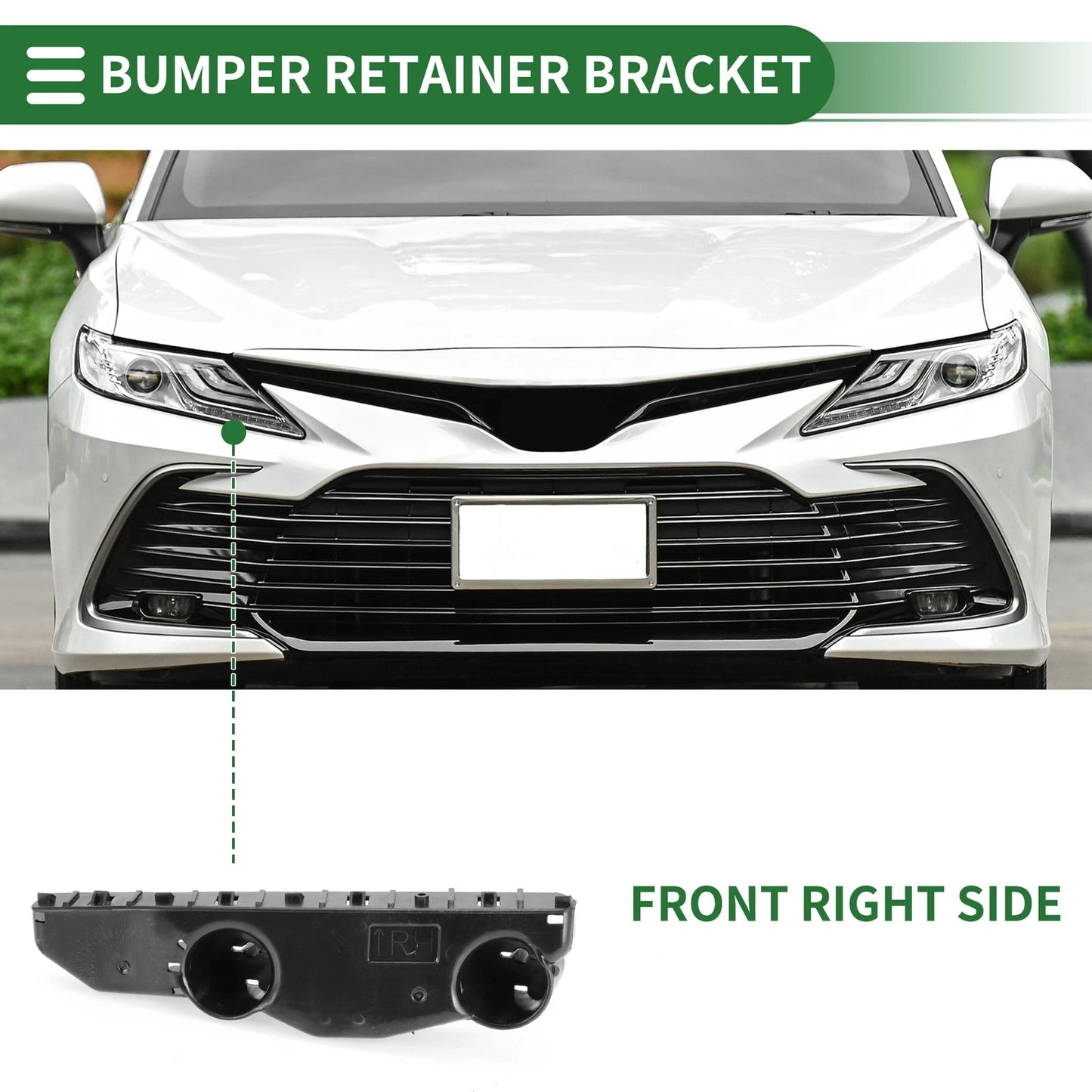 Right Front Bumper Retainer Bracket for Nissan Sentra (2013-2019)