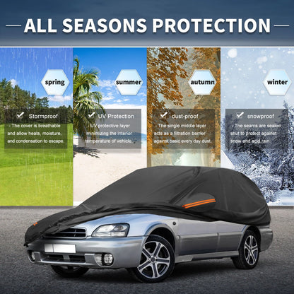 Car Cover with Left Side Door Zipper for Subaru Legacy Wagon (2005-2009)