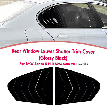 Rear Side Window Louver Covers for BMW 5 Series F10 525i (2011-2017)