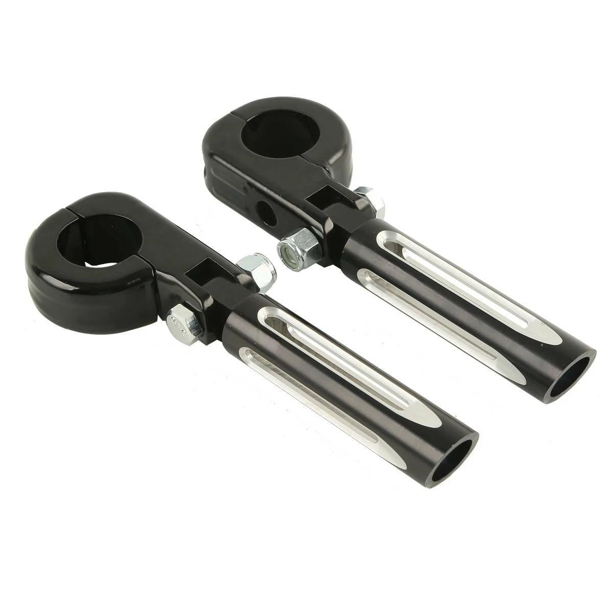 1 1/4 32mm Highway Bar Engine Guard Footpeg Mount for Harley Touring Black