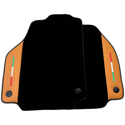 Beige Nappa Leather Floor Mats for Ferrari 488 Pista Spider (2019)