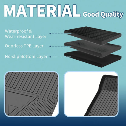 Flat Face Cargo Liner Rear Trunk Mat for Volvo S90 (2017-2019) 1 Pc
