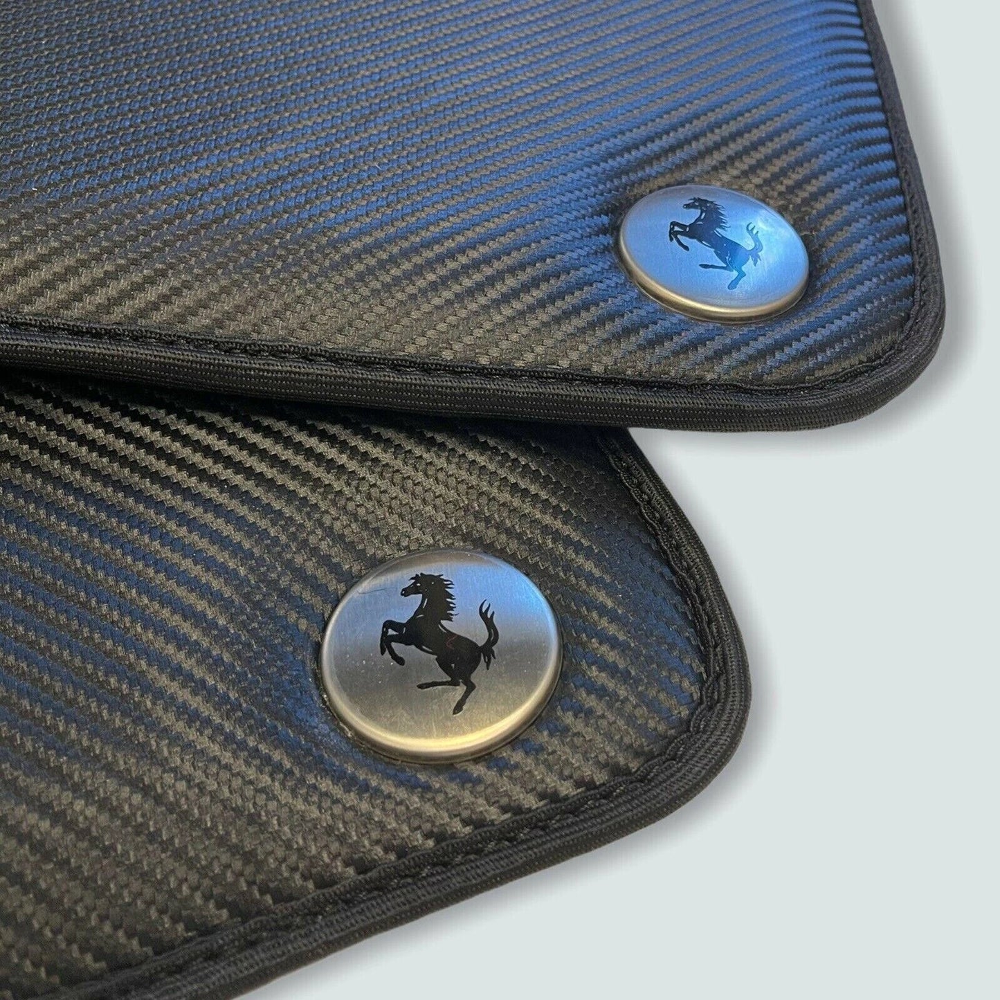 Carbon Fiber Leather Floor Mats for Ferrari California Convertible (2008-2014)