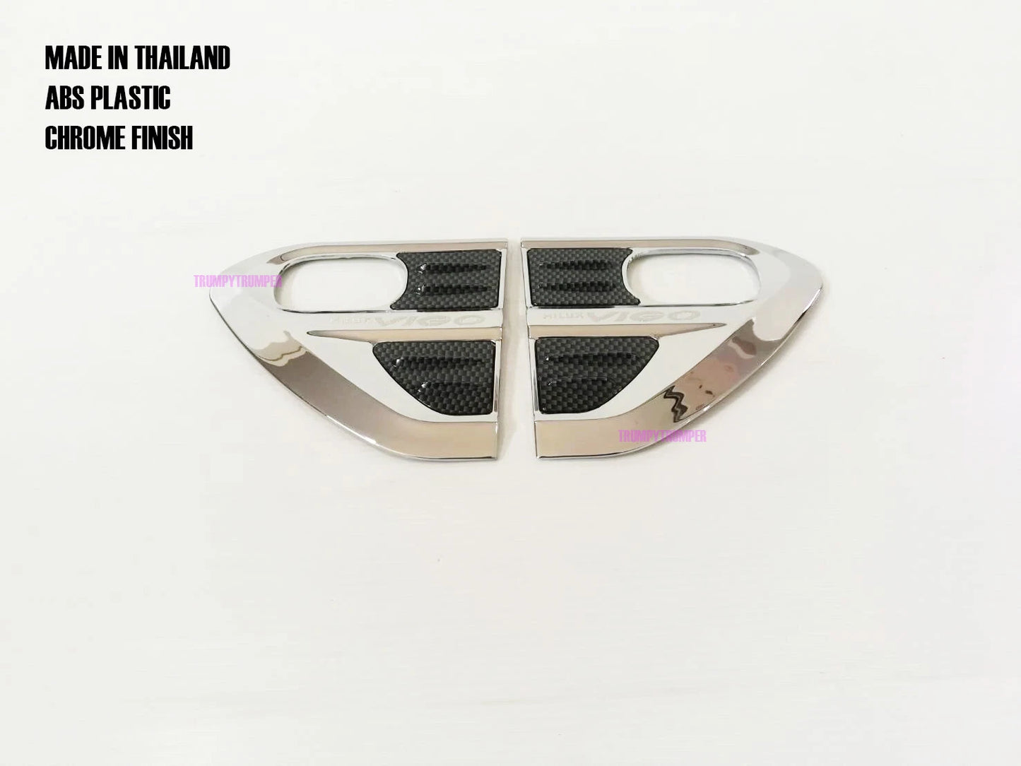 Chrome Side Vent Door Cover Trim for Toyota Hilux Vigo Fortuner (2005-2012)