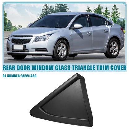 Left Rear Door Window Glass Triangle Trim Cover for Chevrolet Cruze