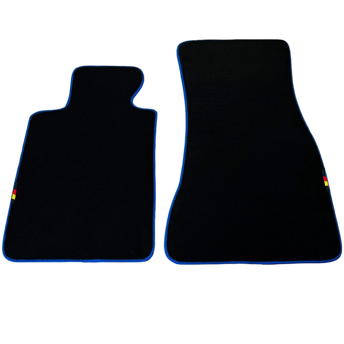 AutoWin Black Floor Mats for BMW X1 Series E84 SUV (2009-2015) Blue Trim
