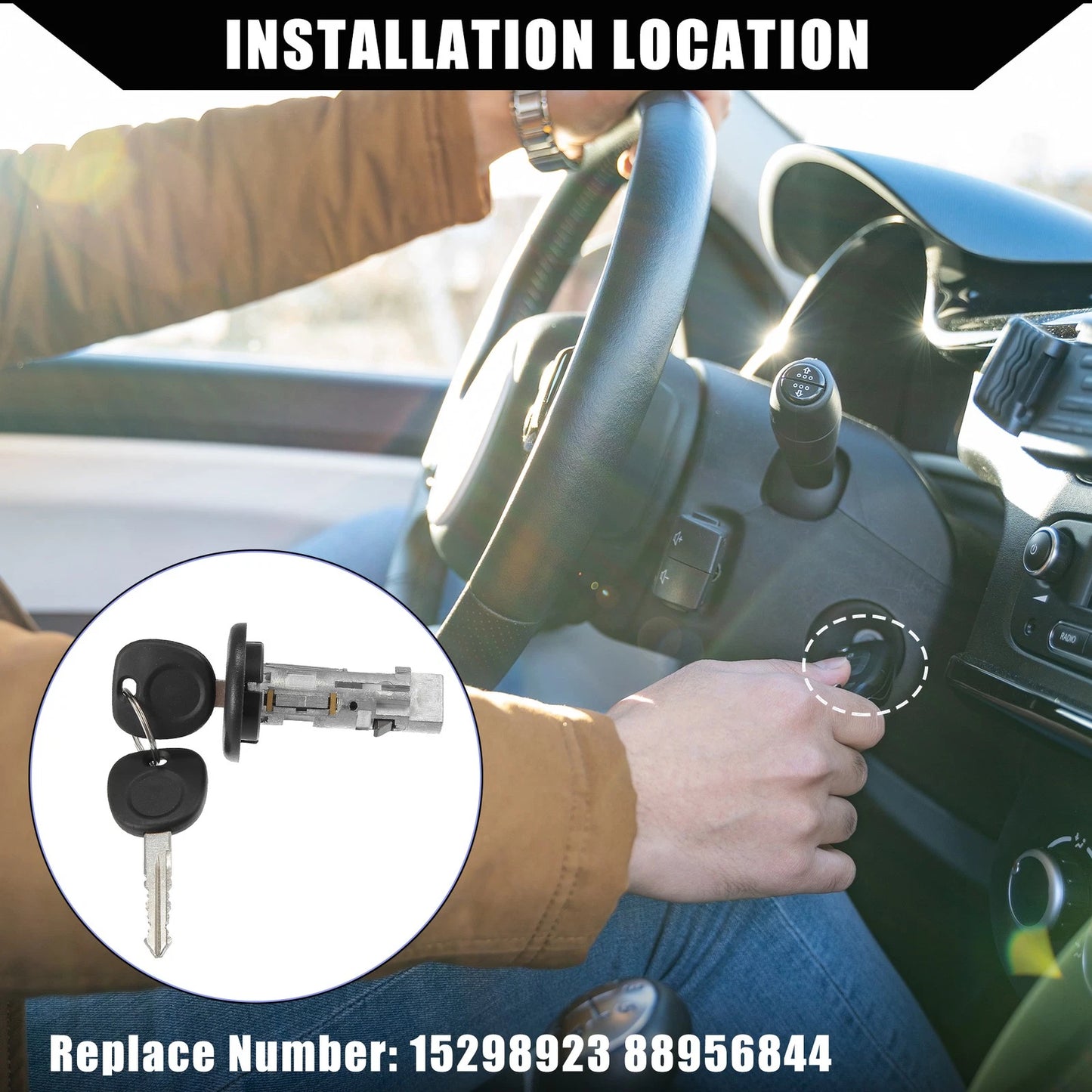 Ignition Lock Switch Cylinder for GMC Yukon Sierra & Chevy Silverado