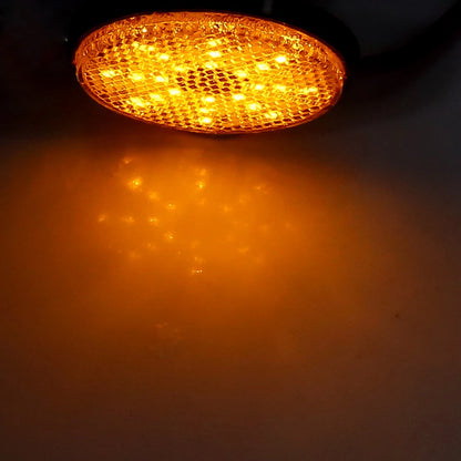 2 x Orange LED Motorcycle Scooter Reflector Turn Signal Light for Make Model