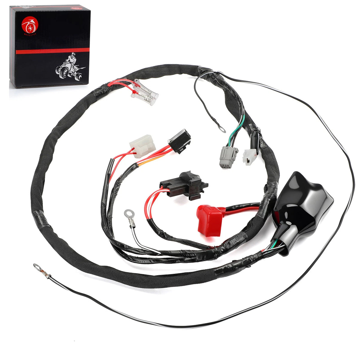 2x Wiring Harness 2x4 for Suzuki QuadSport LT80 (1989–1998)