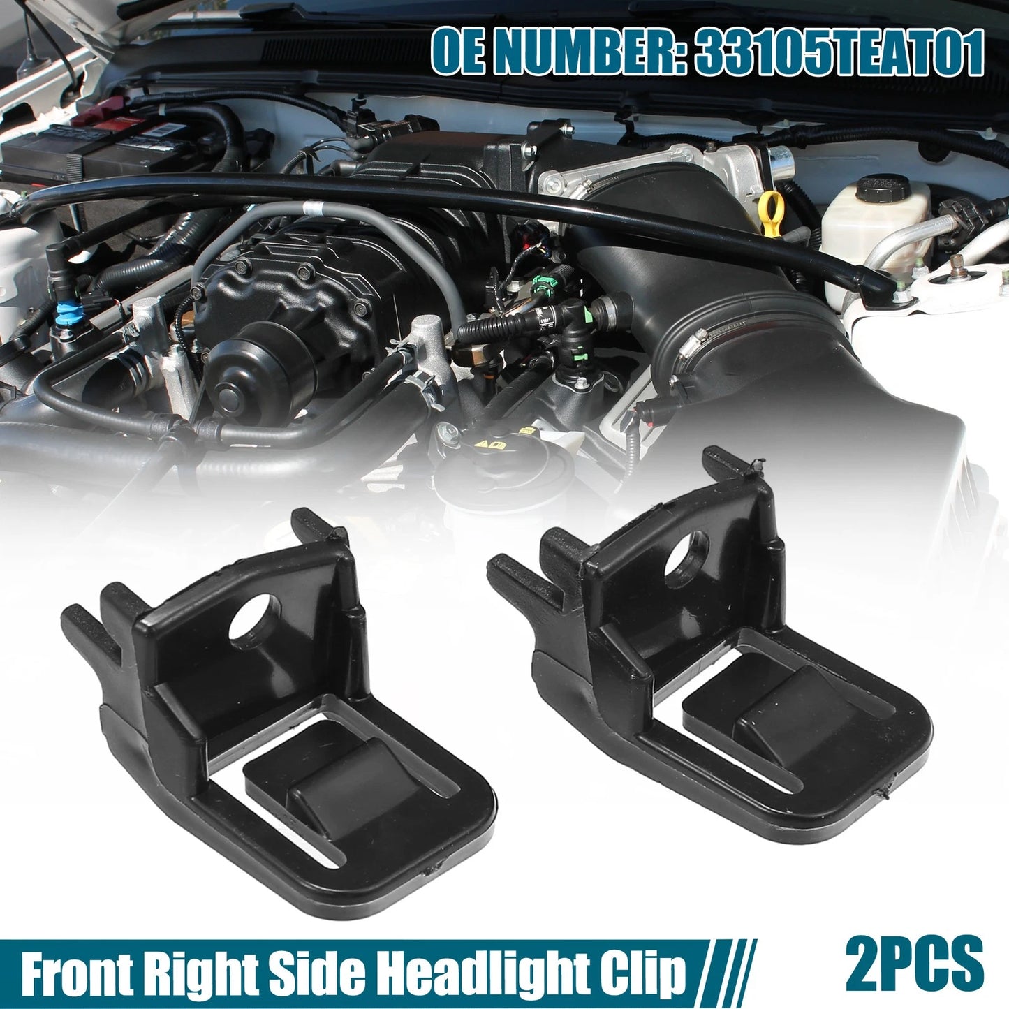 Front Right Side Headlight Clips for Honda Civic (2016-2020)