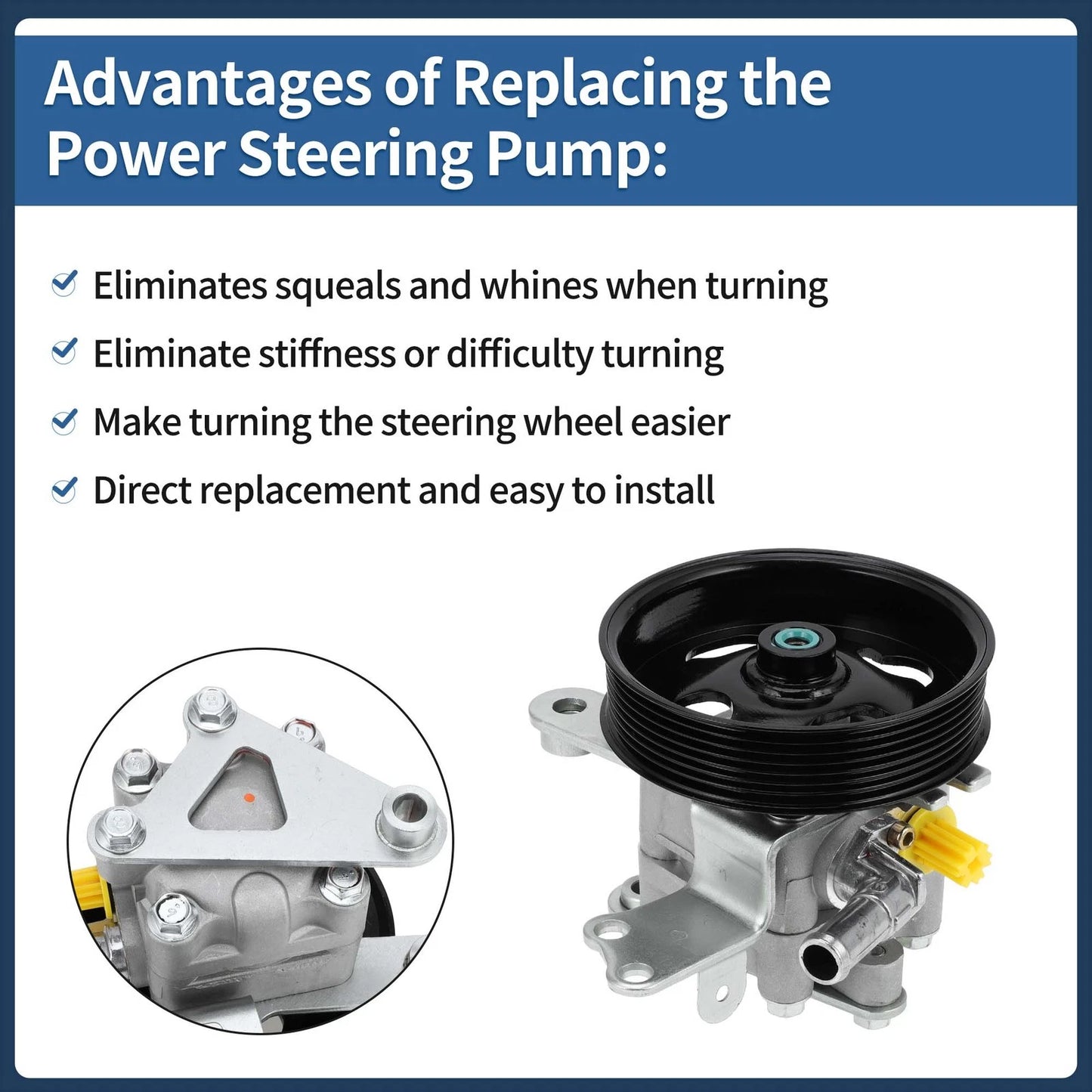 Power Steering Pump & Pulley for Nissan Altima (2007-2012)