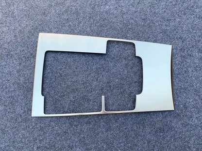 Silver Console Gear Shift Box Panel Cover Trim Decor for Mazda 3 (2019–2023)