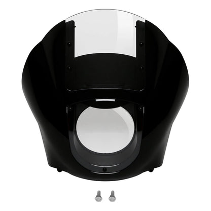 Black & Clear Quarter Fairing Windshield Kit for Harley Sportster Dyna