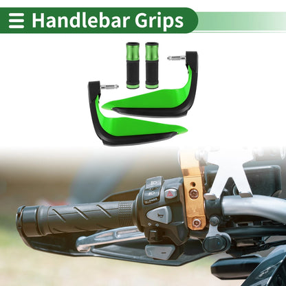 Hand Grips Cover Kit Diamond Pattern Green for Motorcycle