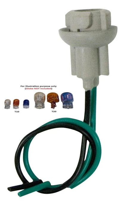2pc W5W Wedge LED Bulb Holder Socket Connector for Car