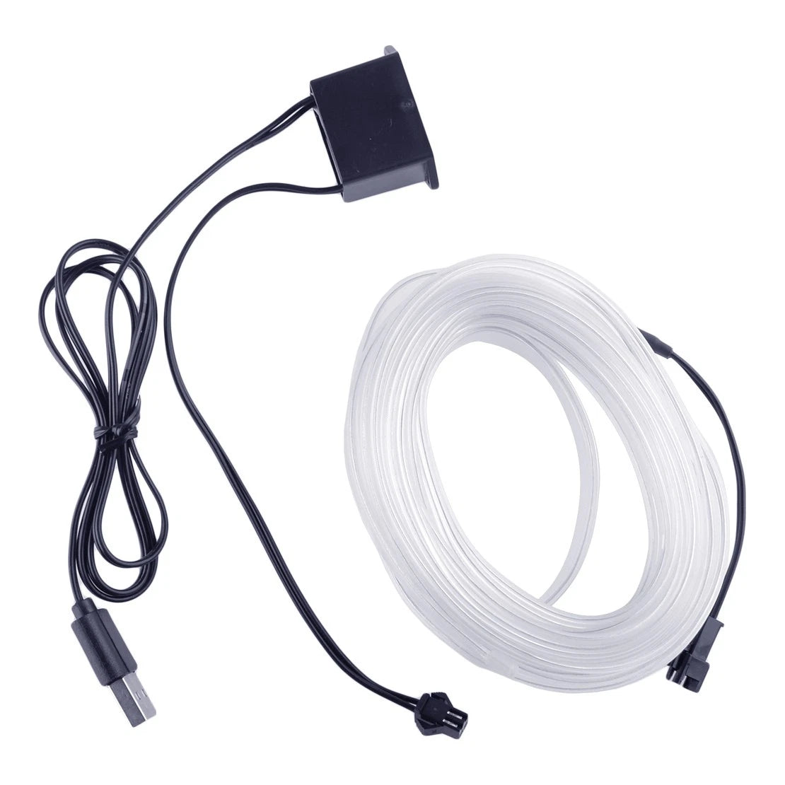 Ice Blue 5m Atmosphere Wire Strip Light for Car Ambient Decor