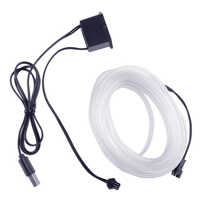 Ice Blue 5m Atmosphere Wire Strip Light for Car Ambient Decor