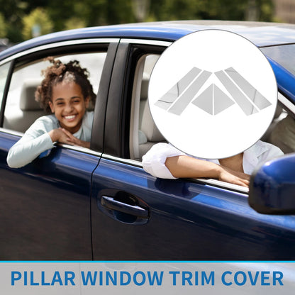 6 Pcs Door Pillar Window Trim for Toyota Avalon (2019–2023)