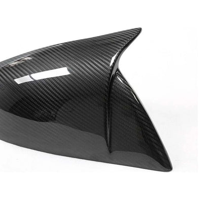 Real Carbon Fiber Rearview Side Mirror Cover Caps For Tesla Model S 2014-2020