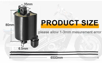 Ignition Coil & Spark Plug Cap 2 x For HONDA Shadow 1100 VT1100 (1987–2007)