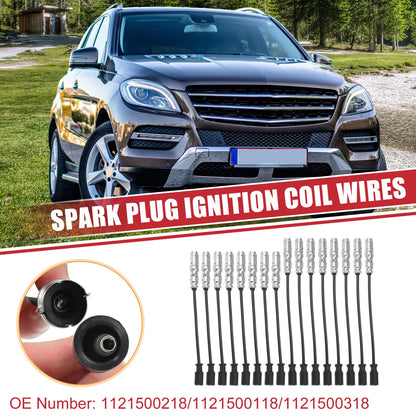 16 Pcs Spark Plug Wire Ignition Coil Cable for Mercedes-Benz CL500