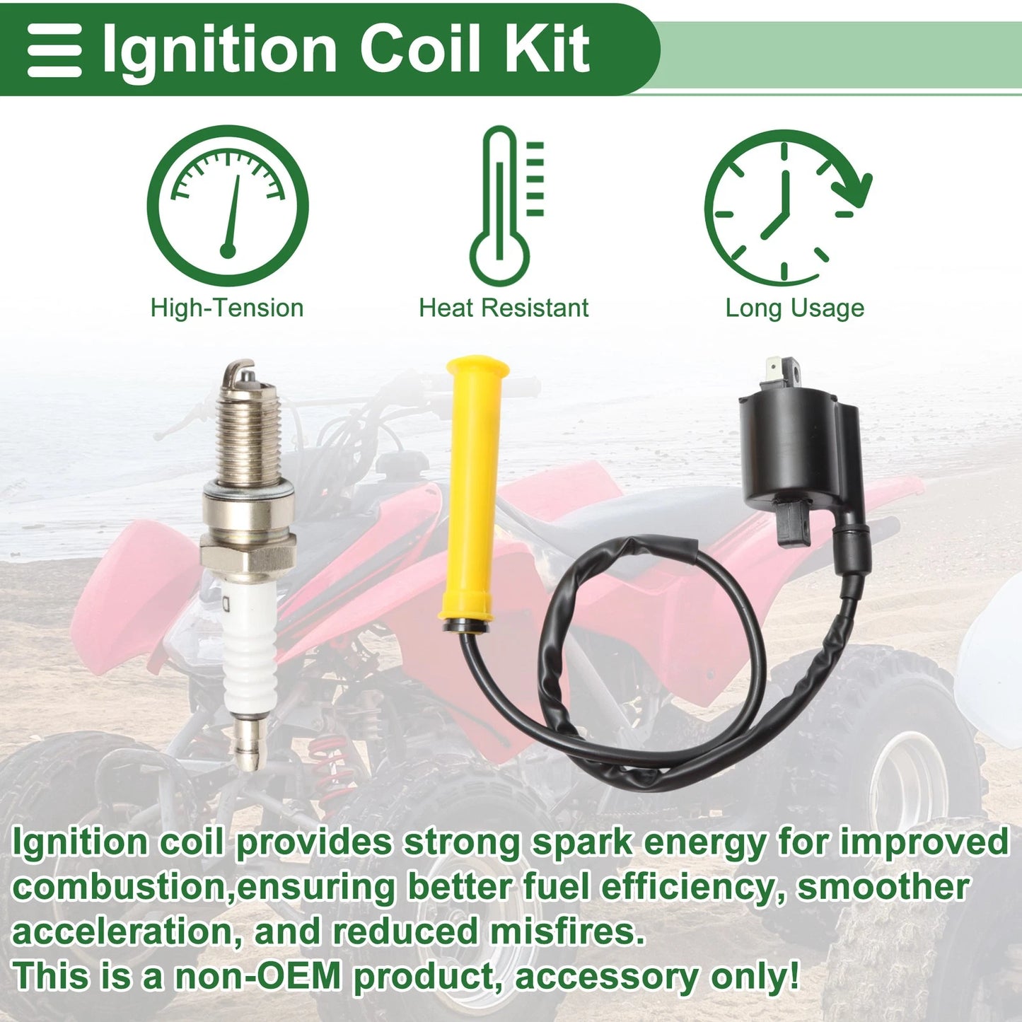 Ignition Coil for Honda ATV TRX420FPA (2009-2013) 1 Set
